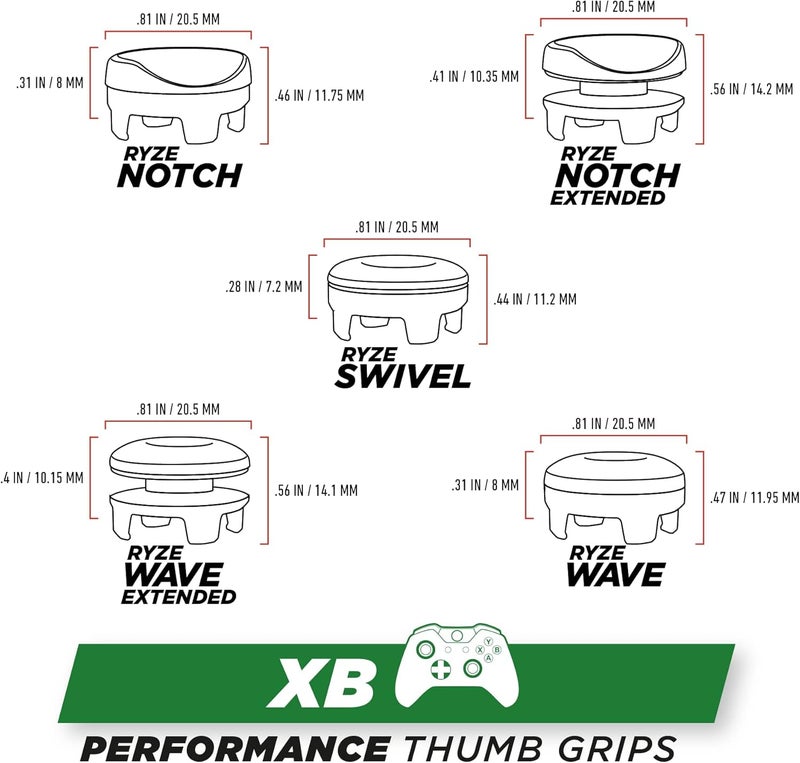 Satisfye Ryze Pads for Xbox (5 Thumbsticks) - Comfort and Precision Thumb Pads, Gaming Accessories Compatible with Xbox One/Series S/Series X Controller - Image 4